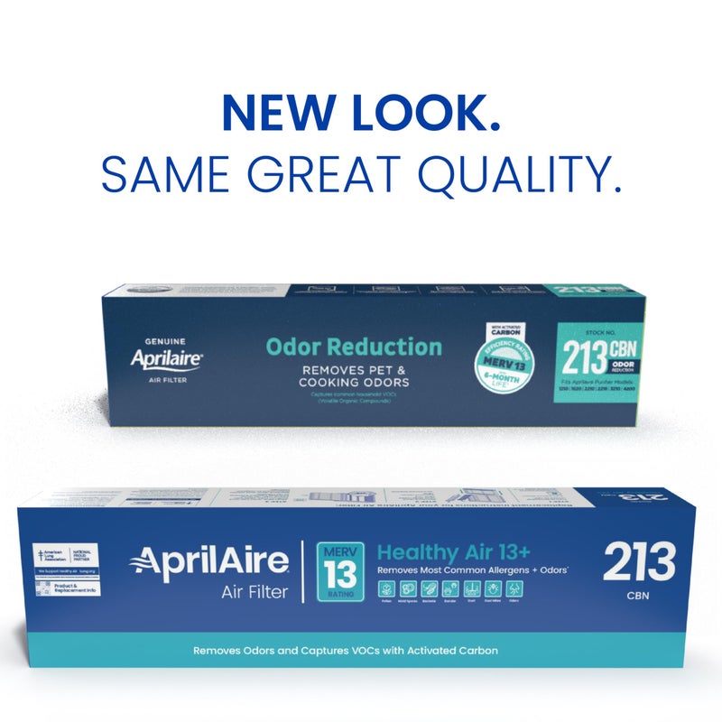 Aprilaire فلتر بديل AprilAire 213CBN لمرشحات الهواء المنزلية AprilAire - MERV 13 مع الكربون، تقليل الحساسية والروائح في المنزل، فلتر هواء 20x25x4 (عبوة من 1) - Image 2